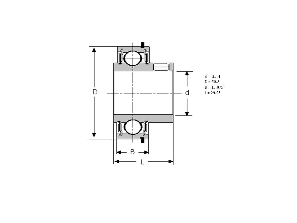 Insert 25.4x50.8x15.875x29.95 7616DLG-SKF 7616DLG-SKF
