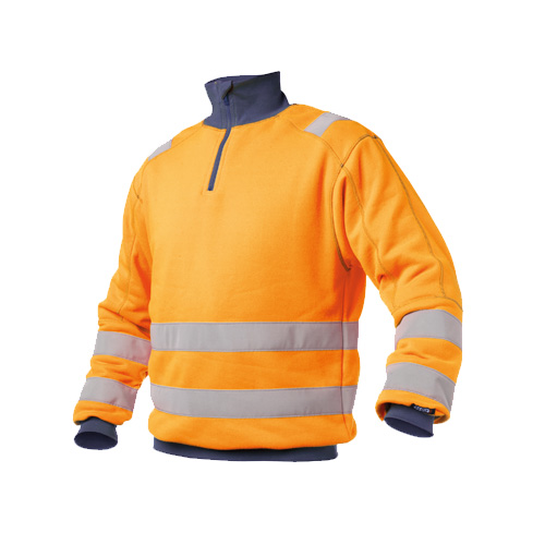 Sweat Signalisation Denver Orange-bleu Marine 280gr - Tl Xs