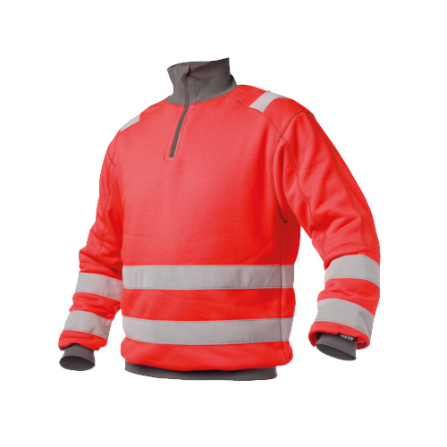 Sweat Signalisation Denver Rouge-gris 280gr - Tl S