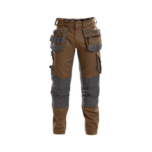 Pantalon de travail Flux 245gr brun argile/gris anthracite - taille 60 200975-DASSY 200975-DASSY
