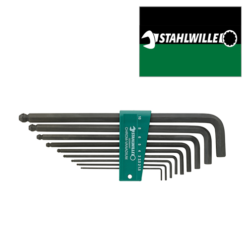 Stahl 10767/9 Jeu De Cles Males Coudees Pointe Spherique